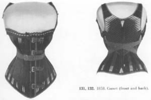 Korsett um 1860